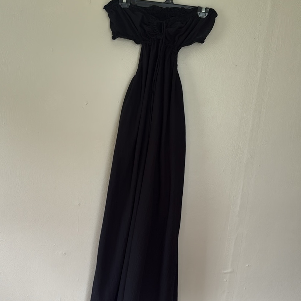 Future Collective Alani Noelle Black Halter Maxi Dress XS - Picture 3 of 7